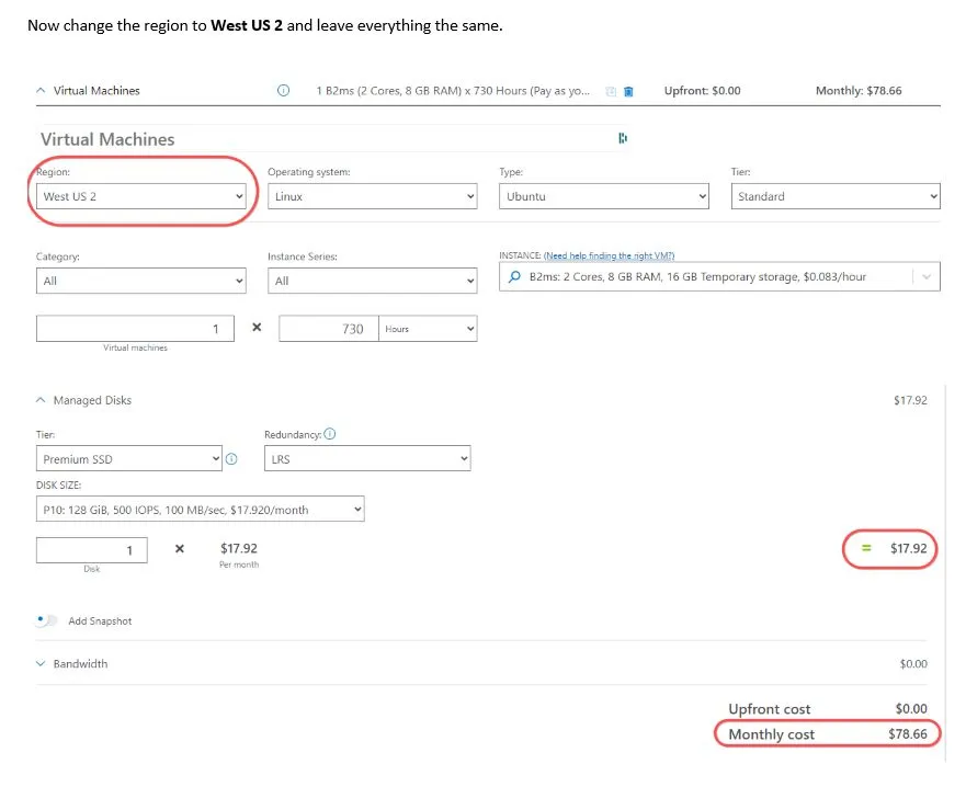 Cheapest Regions for your VMs