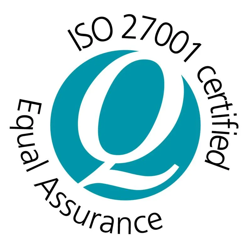 ISO 27001, ISO 9001 and ISO 42001 certified — Equal Assurance