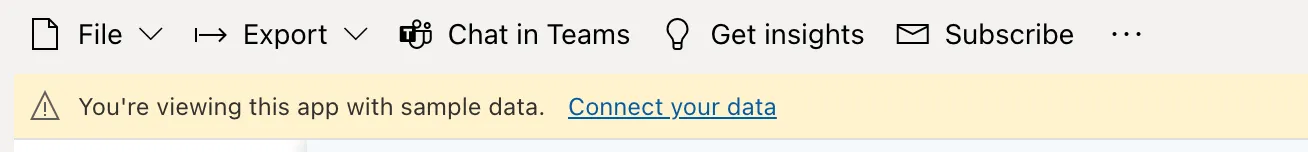 Newly installed CloudMonitor app prompting the user to click "Connect your data" to link the Analytics Engine
